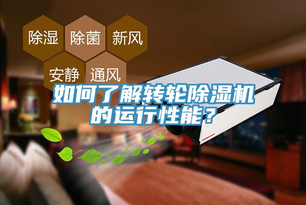 如何了解轉輪除濕機的運行性能？